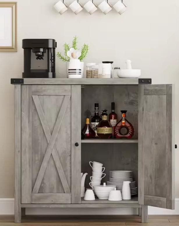 Boerderij Dressoir 80 cm – 2 Deuren & Verstelbare Plank, Huis en Inrichting, Keuken | Keukenelementen, Nieuw, Verzenden