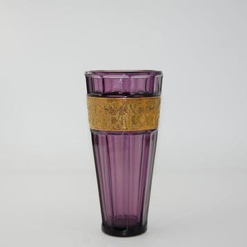 August Walther & Söhne - Vaas - Kristal - H. 24 cm / Fipop