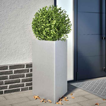 vidaXL Plantenbak driehoek 50x43x75 cm gegalvaniseerd staal, Verzenden, Minder dan 60 cm, Nieuw, Metaal