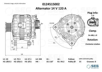 Dynamo New Holland 120A, Verzenden, Nieuw
