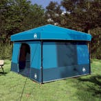 vidaXL Camping Tent Set met dak met opslag 2 pcs Blauw, Verzenden, Nieuw