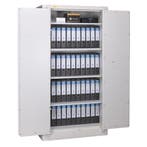 Dubbeldeurs archiefkluis Occ1787 met dubbelbaard sleutelslot, Ophalen of Verzenden, Gebruikt, Brandkast