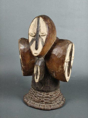 Prachtig antropomorf beeldje. - bindt - Congo RDC (Zonder