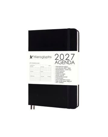 Agenda 2027 met weeknummers - A5 hardcover - diverse kleuren, Verzenden, Nieuw