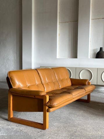 IKEA - Hannu Jyräs - Sofa - Furusund - Leder, Vurenhout -, Antiek en Kunst