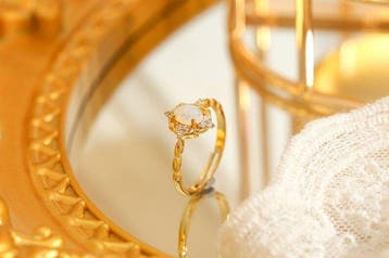 Zonder minimumprijs - Ring Zilver, Verguld, Opaal 5* 7, Sieraden, Tassen en Uiterlijk, Nieuw
