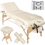 Massagetafel-set 3 zones met 10cm matras, rolkussens en hout, Verzenden, Nieuw