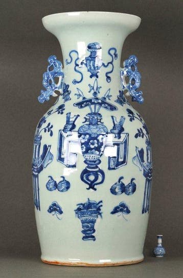 Balustervaas - Porselein - China - Qing Dynastie (1644-1911)