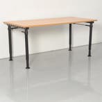Gispen bureau, beuken blad, 160 x 80 cm, hoogte instelbaar, Ophalen of Verzenden, Nieuw