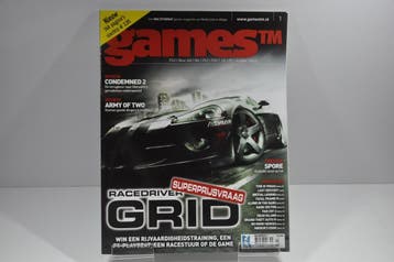 Games TM Magazine Issue 1 Racedriver Grid Spore Condemned 2, Ophalen of Verzenden, Zo goed als nieuw, Overige typen