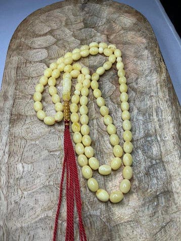 Amber - Barnsteen - Misbaha - 45.5 cm, Nieuw