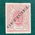 Luxemburg 1875 - Dienst : 12,5 cent wapenschild met, Gestempeld