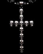Kruis van Ossuaire-Memento Mori en lavasteen-helderheid,, Antiek en Kunst