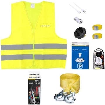Dunlop Auto Veiligheidsset met o.a autolader - sleepkabel -, Verzenden, Nieuw