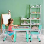 Kinder Tafel met 2 Stoelen Verstelbaar voor Leren en Spelen, Verzenden, Nieuw