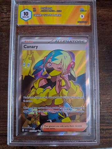 Pokémon - 1 Graded card - Canary 257/217 Foil, Full art -, Nieuw