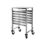 GGM Gastro | RVS regaalwagen voor dienbladen - voor 6 |, Verzenden