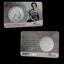 Nederland. Numismatische coincard met zilveren rijksdaalder