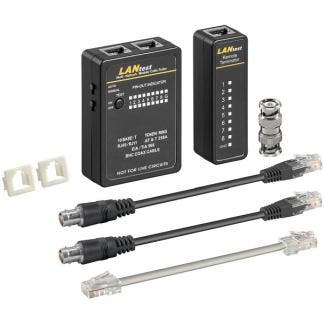 Kabeltester | Goobay (RJ45/RJ11/RJ12/BNC), Computers en Software, Pc- en Netwerkkabels, Nieuw, Verzenden