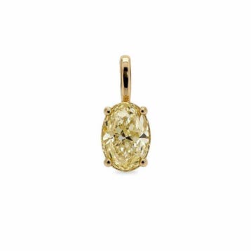 Zonder minimumprijs - Hanger - 14 karaat Geel goud - 1.02ct.