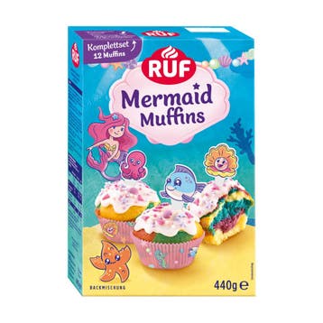 RUF Muffin Mix Zeemeermin 440g, Verzenden, Nieuw
