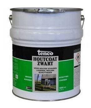 Tenco houtcoat zwart 10 liter, Doe-het-zelf en Verbouw, Verzenden, Nieuw