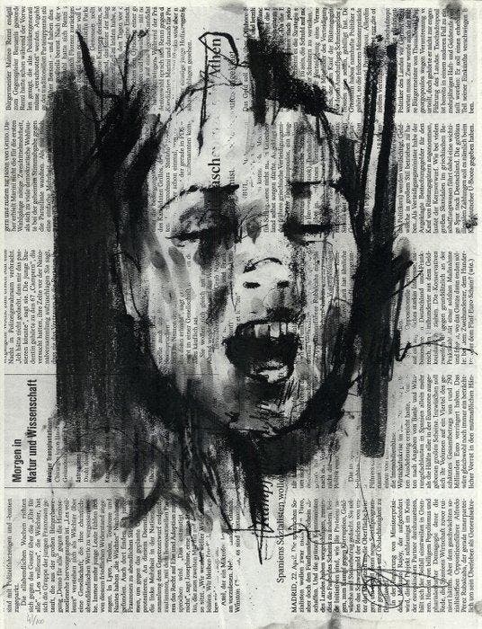 Guy Denning (1965) - Die markte (hand finished), Antiek en Kunst, Kunst | Designobjecten