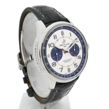 Breitling Premier B01 Bentley Mulliner Limited Edition; C..., Ophalen of Verzenden, Zo goed als nieuw, Leer, Overige merken