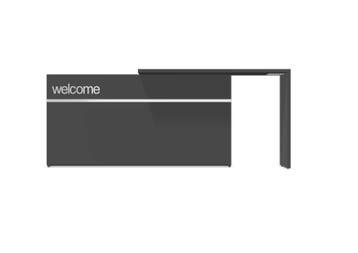 Receptiebalie 200cm Axer met welkomstinscriptie, Nieuw in verpakking