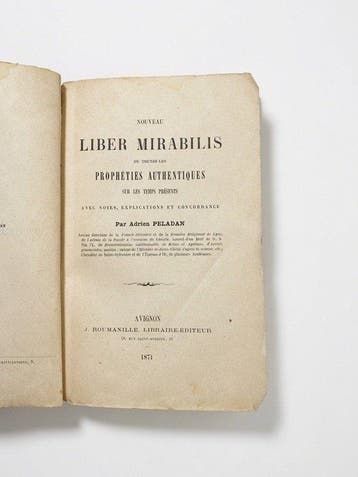 Adrien Peladan - Liber Mirabilis - 1871