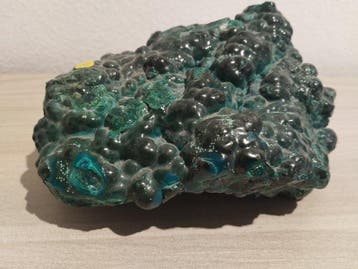 malachiet Bothryodaal Kristal - Hoogte: 16 cm - Breedte: 12