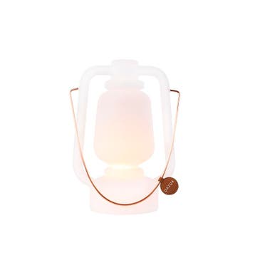 Tafellamp oplaadbaar 30 cm IP44 wit - Storm Small, Verzenden, Nieuw, Kunststof