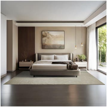 Kortpolig vloerkleed Soft Zone - 200 x 290 cm, zandkleur, Verzenden, Nieuw