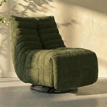 *WOONWINKEL* Verstelbare Lounge Fauteuil Retro Groen, Verzenden, Nieuw, Stof