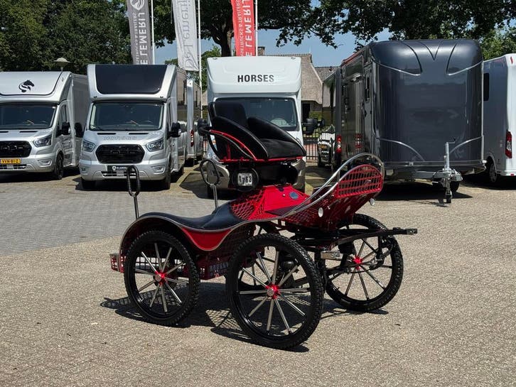 Enkelspan / Marathonkoets / Ergonomic / Paard / Koets, Dieren en Toebehoren, Rijtuigen en Koetsen, Marathonwagen, Gebruikt, Paard
