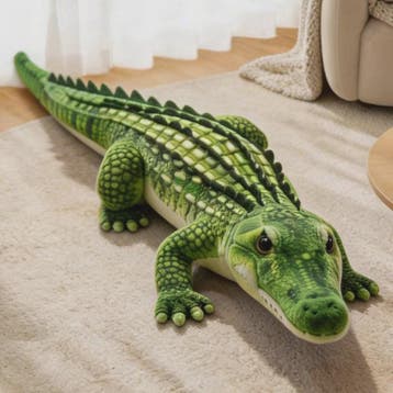 Realistisch Krokodil Pluche Speelgoed - 65/90CM - Zacht & Le