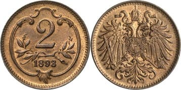 2 Heller 1898, Kaiserreich Österreich Franz Joseph I 1848.., Verzenden