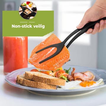 HI NATURE™ Multifunctionele Spatel Tang 2 in 1 -, Ophalen of Verzenden, Zo goed als nieuw