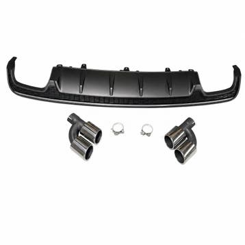 Diffuser With Chrome Exhaust Tips Voor Audi A6 S Line/S6 C7, Ophalen of Verzenden, Nieuw