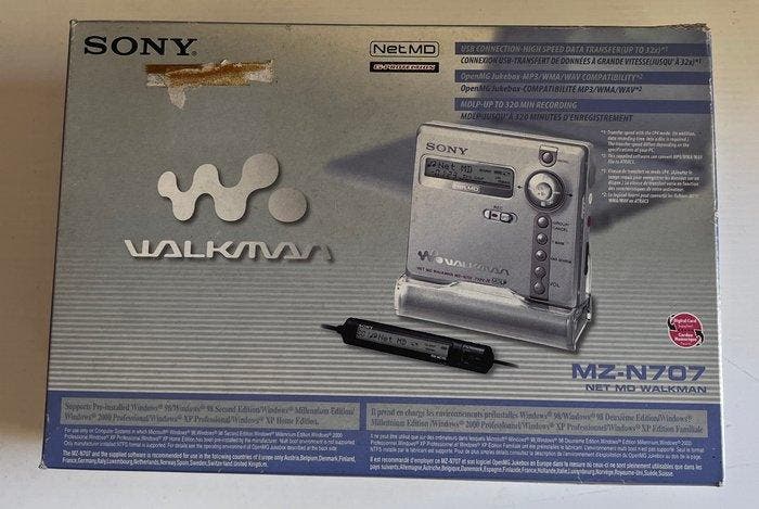 Sony - MZ-N707 Draagbare minidisc-speler, Audio, Tv en Foto, Radio's