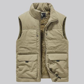 Heren Winter Vest - Warm Fleece Gevoerd, Multi-Pocket, Grote, Verzenden, Nieuw