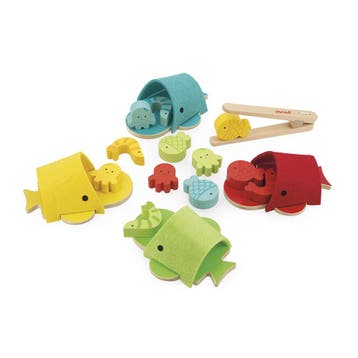 Janod houten kleurenspel walvis - e van €31,99 voor €15,99, Ophalen of Verzenden, Nieuw