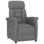 vidaXL Fauteuil Donkergrijs Microvezel, Verzenden, Nieuw