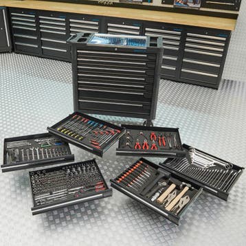 Datona Gereedschapswagen XL + Mach VI - Datona - Zwart, Doe-het-zelf en Verbouw, Ophalen of Verzenden, Nieuw