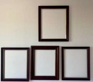 Lijst (4) - Hout - Set van 4, 55 x 65 cm