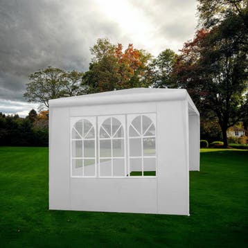 Paviljoen Barinas met 3 zijdelen, waterdicht, 3x3m - wit, Tuin en Terras, Partytenten, Verzenden, Nieuw