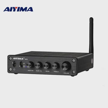 AIYIMA A03 2.1 Bluetooth HiFi Versterker TPA3116D2 Digitale, Verzenden, Nieuw