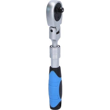 Brilliant Tools 1/4 Ratel Telescoop Flexibele Kop 175-225mm, Verzenden, Nieuw