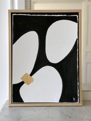 Valérie Bernier - ENCRE & OR - Nicole N°31 - 30x40