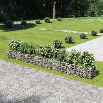 vidaXL Gabion plantenbak verhoogd 540x50x50 cm, 100 cm of meer, Verzenden, Nieuw, Metaal
